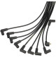 Ignition Wire Set, For Mercruiser 5.0L, 5.7L, w/Thunderbolt Ign. 90º Boots with 8mm mag - Replace 816761Q4 - WK-934-1032 - Walker